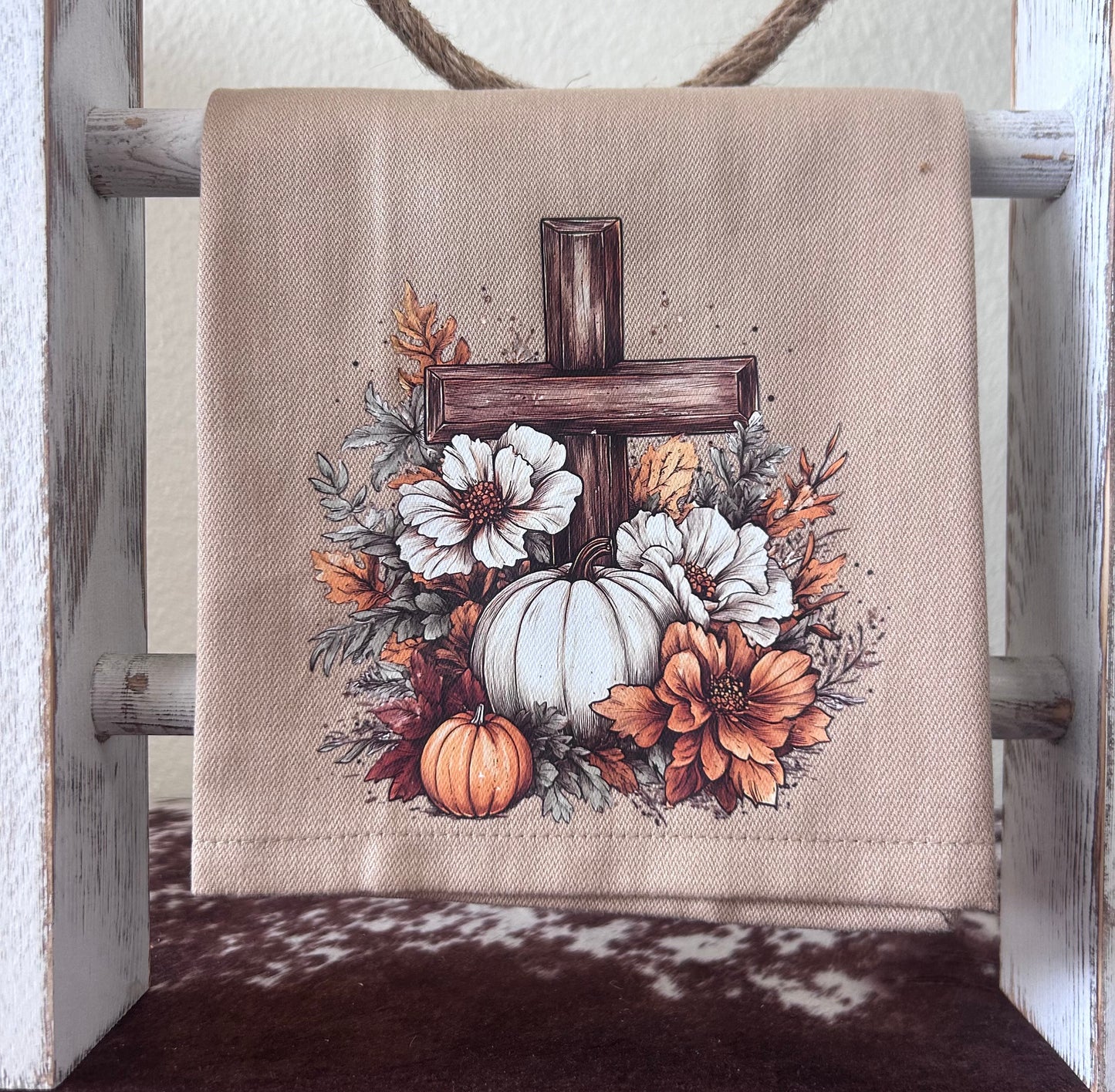 Fall: Cross and Pumpkins