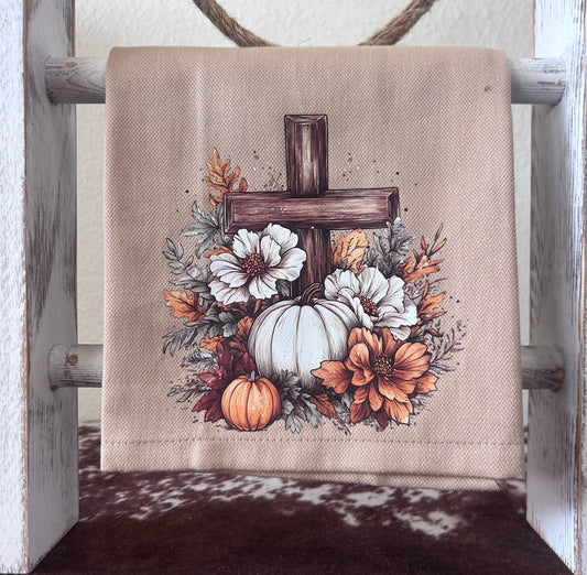 Fall: Cross and Pumpkins