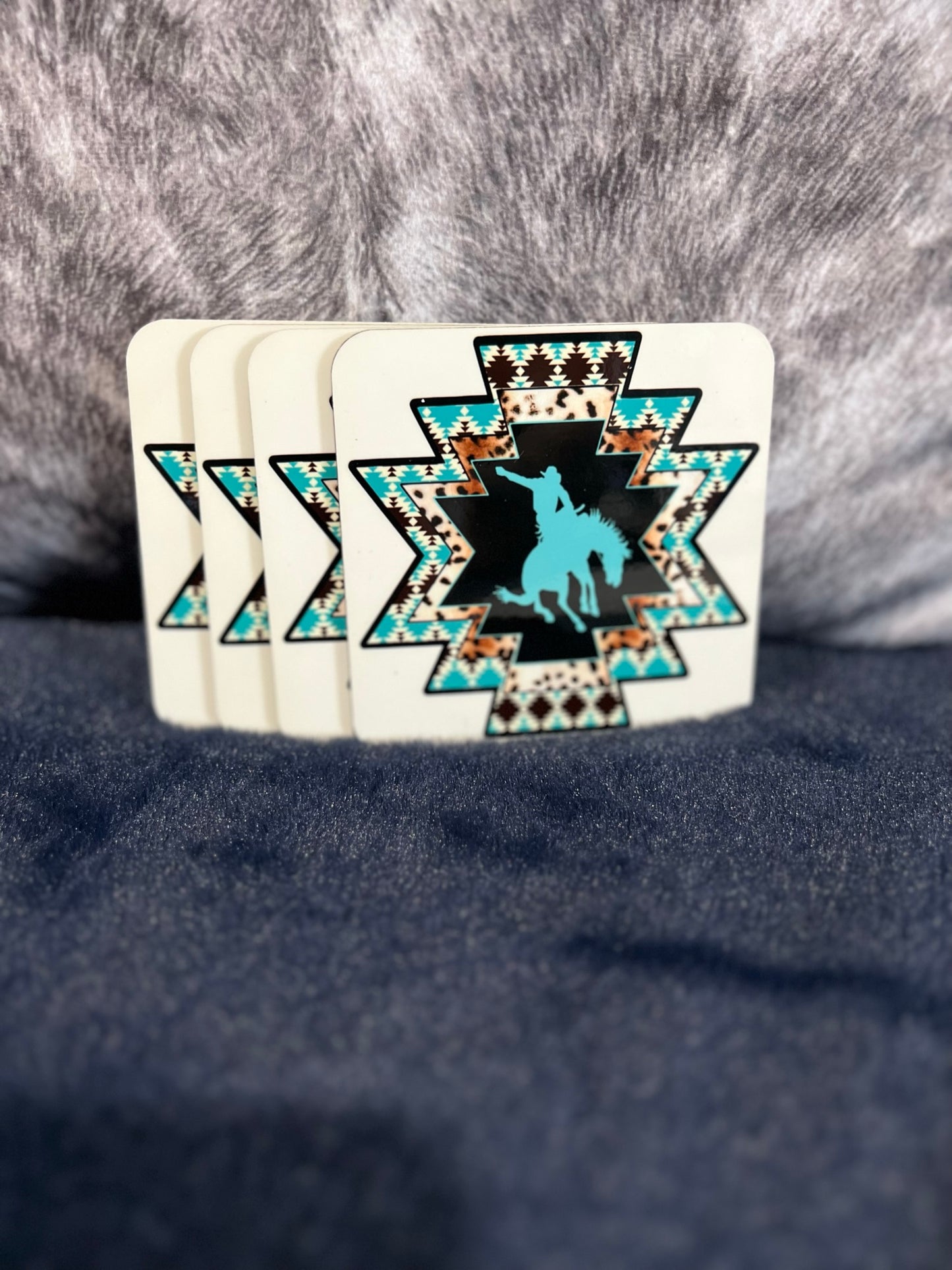 Aztec Bucking Horse Coasters