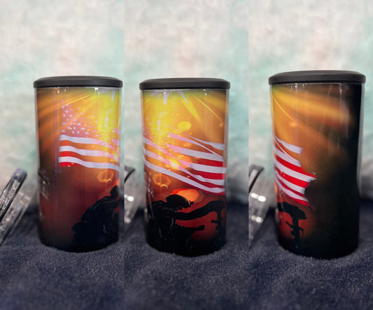 American Solider 14oz 4 in 1 Tumbler