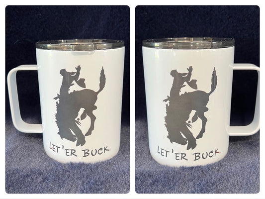 Let 'er Buck 10oz Coffee Cup