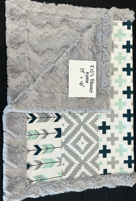 Gray's & Green's Kids Minky Blanket