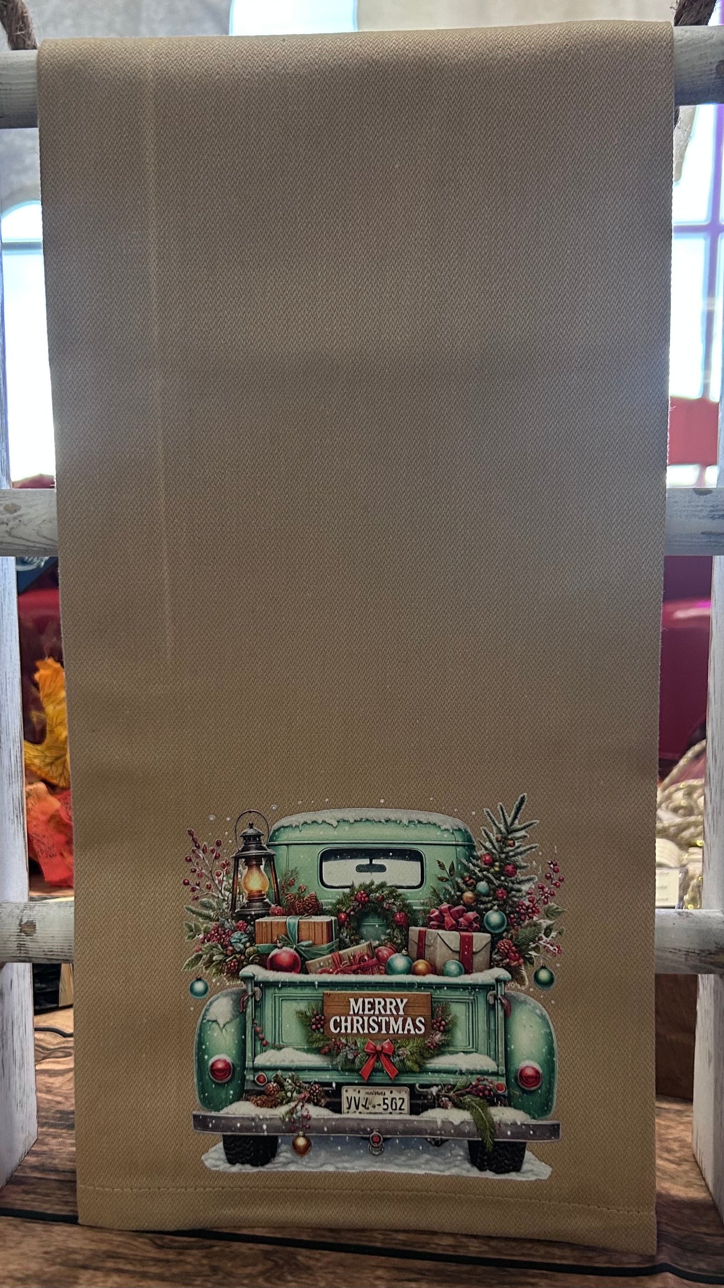 Teal Christmas Pickup